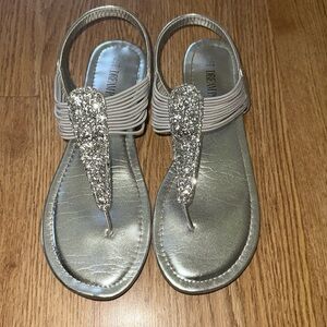Stunning Silver Sparkly Sandals